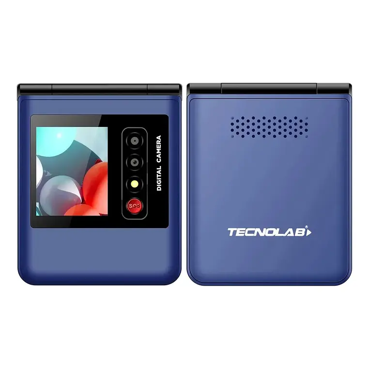Telefono Celular Senior Adulto Mayor Tecnolab Tl709 Dual Sim Sos 4g Azul – imagen 2