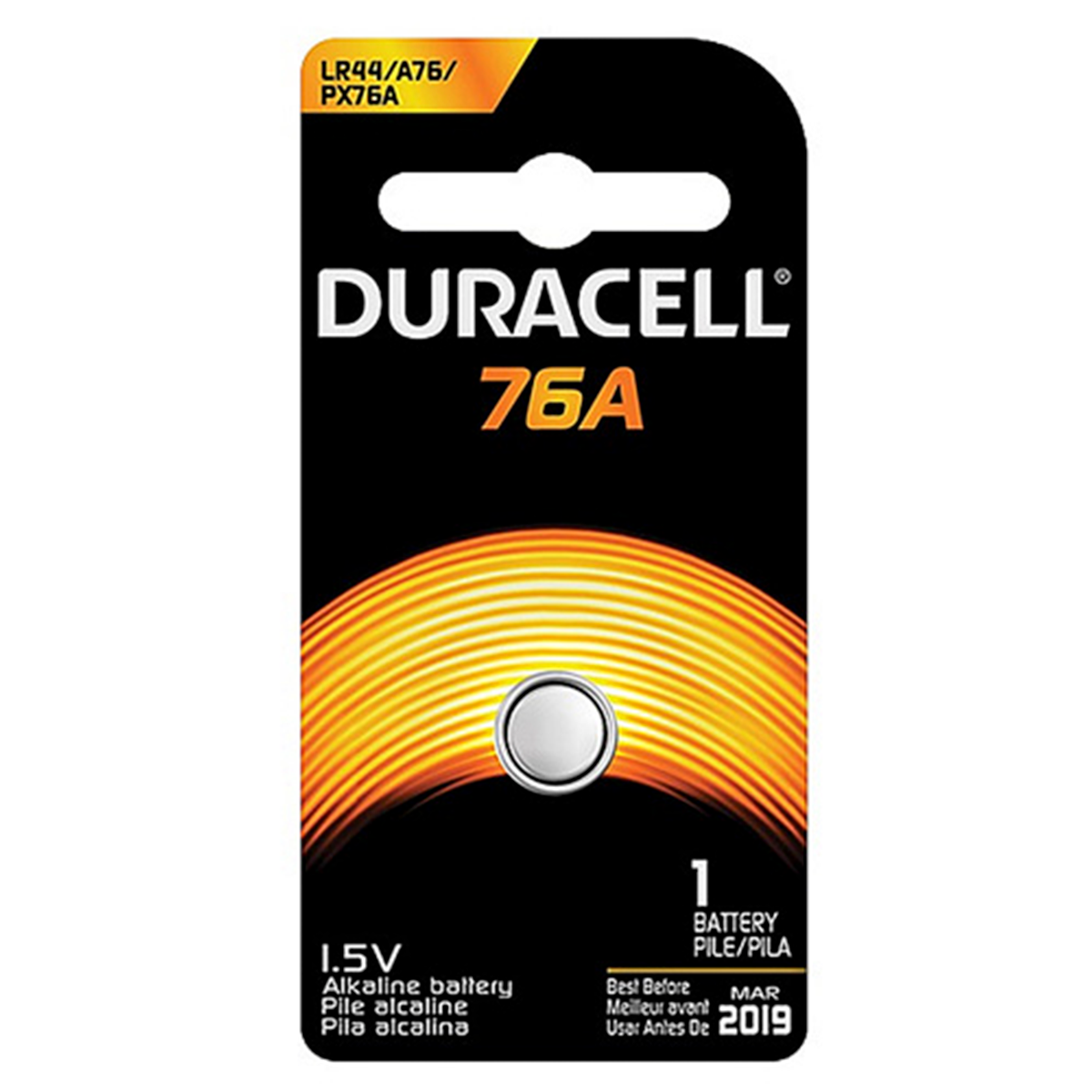 Pila 76a Lr44 A76 Duracell 1.5v Alcalina