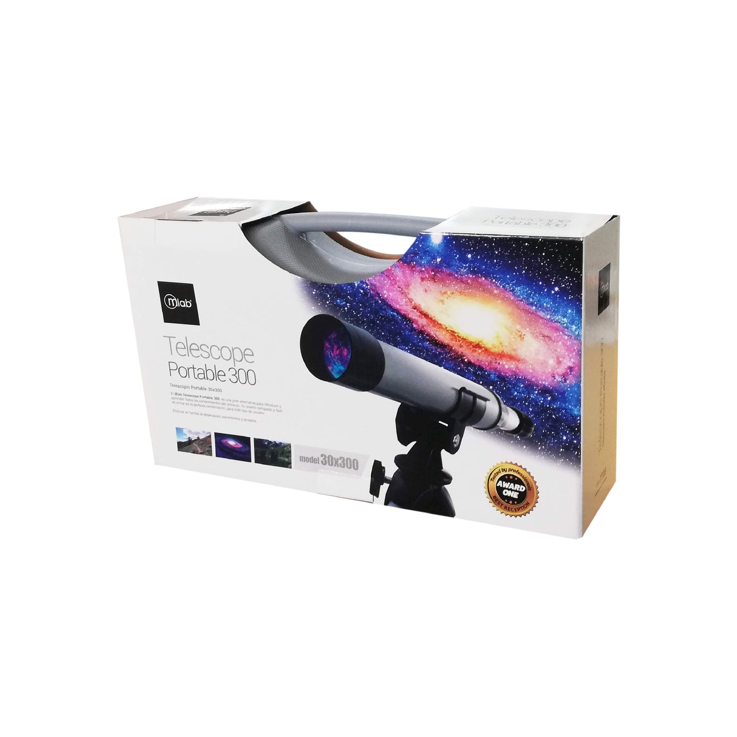 Telescopio Microlab Portable 30×300 Modelo 7708 Gris – imagen 2