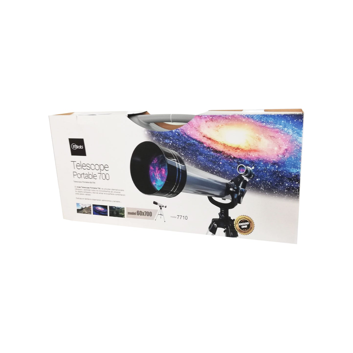 Telescopio Microlab Portable 60×700 Modelo 7710 Gris – imagen 4