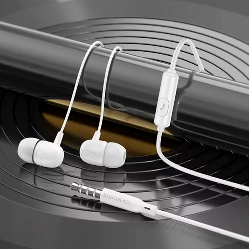 Audífonos In Ear Borofone Bm77 3.5mm Ascending Blanco – imagen 2
