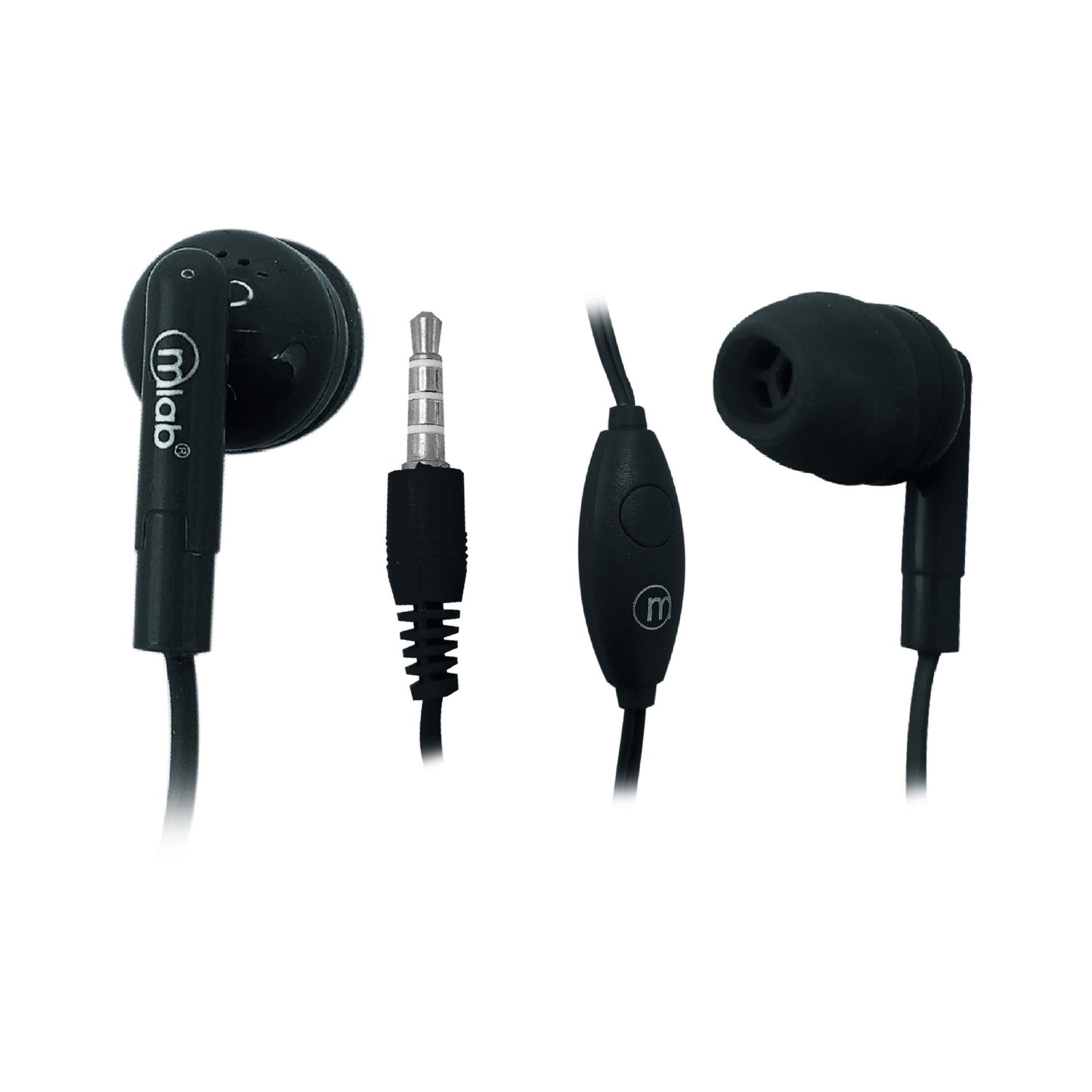 Audifonos In Ear Twins Microlab Gummy Negro