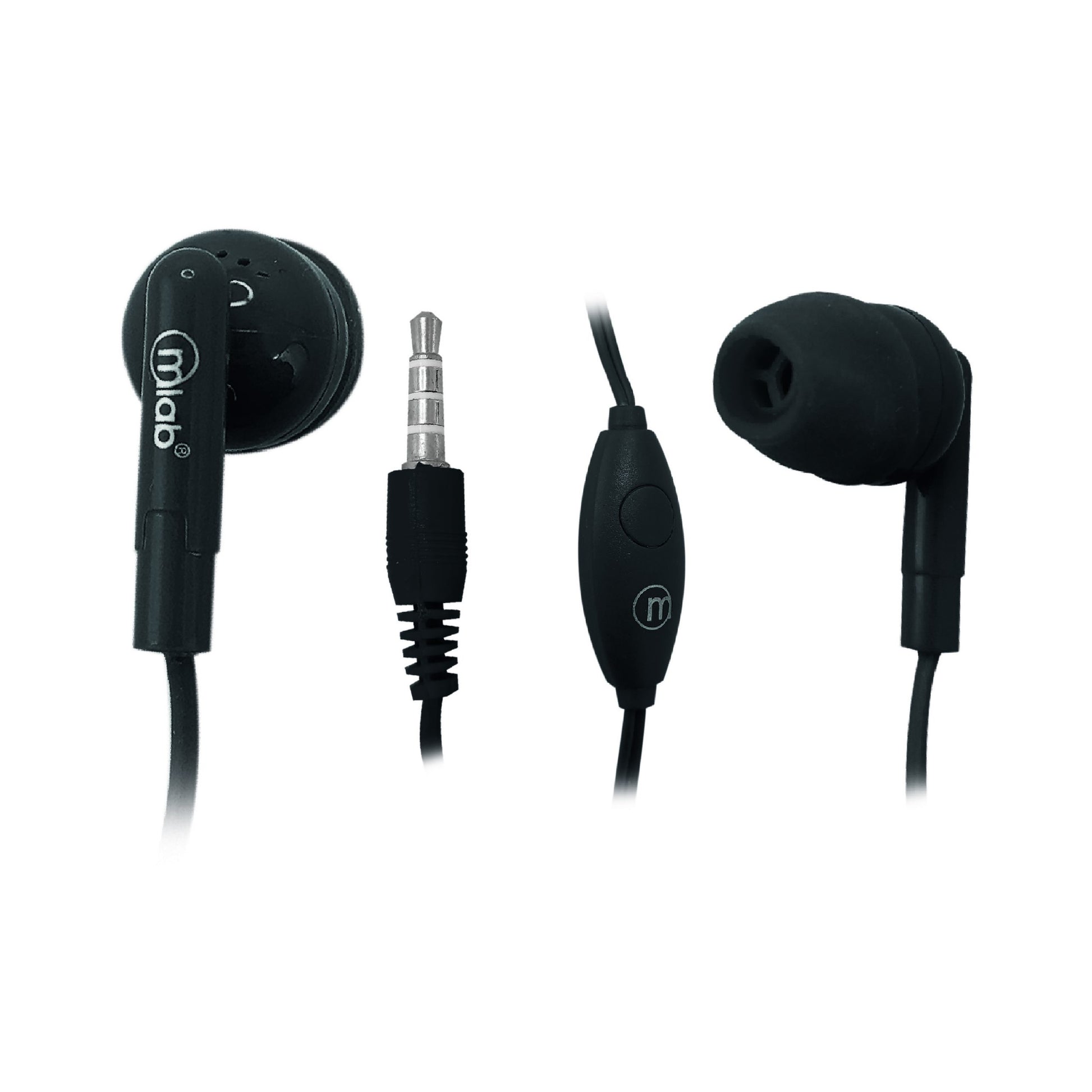 Audifonos In Ear Twins Microlab Gummy Negro