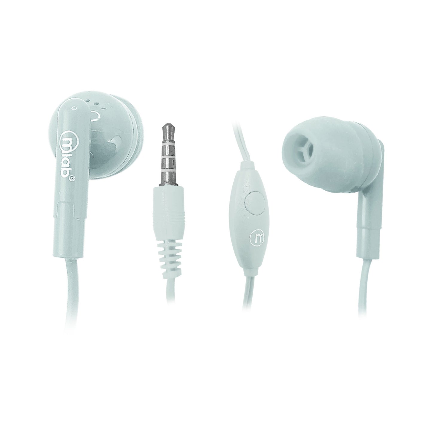 Audifonos In Ear Twins Microlab Gummy Blanco
