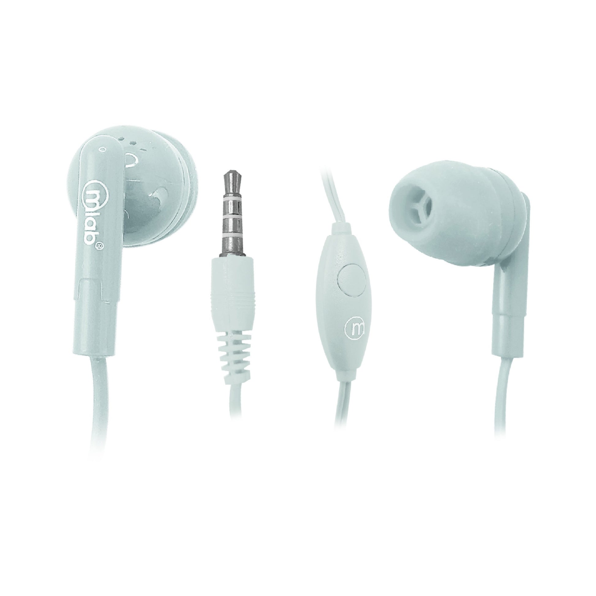 Audifonos In Ear Twins Microlab Gummy Blanco