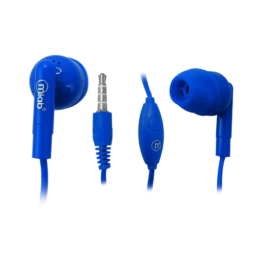 Audifonos In Ear Twins Microlab Gummy Azul