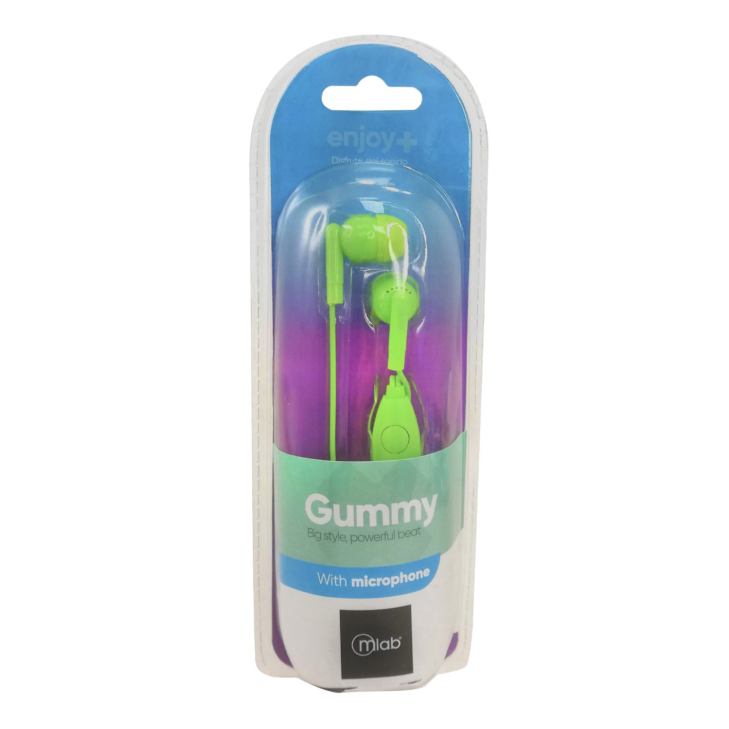 Audifonos In Ear Twins Microlab Gummy Verde – imagen 2