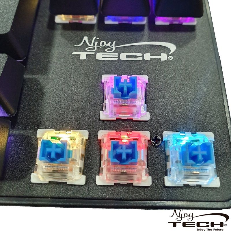 Teclado Gamer Mecanico Ghost Knight 3 Njoytech Switch Blue Rgb – imagen 2