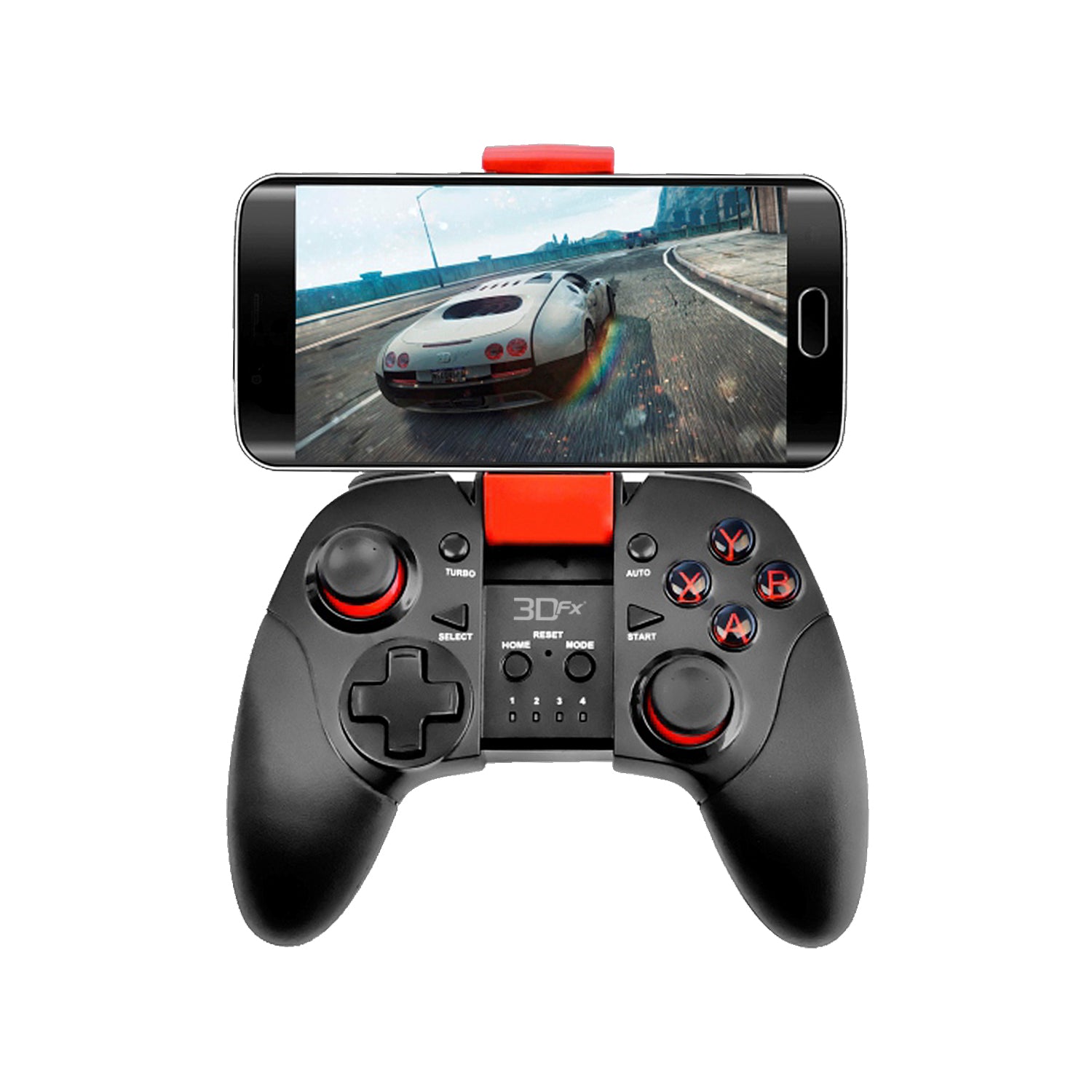 Control Joystick Bluetooth Smartphone 3dfx 7830 Negro Rojo – imagen 3