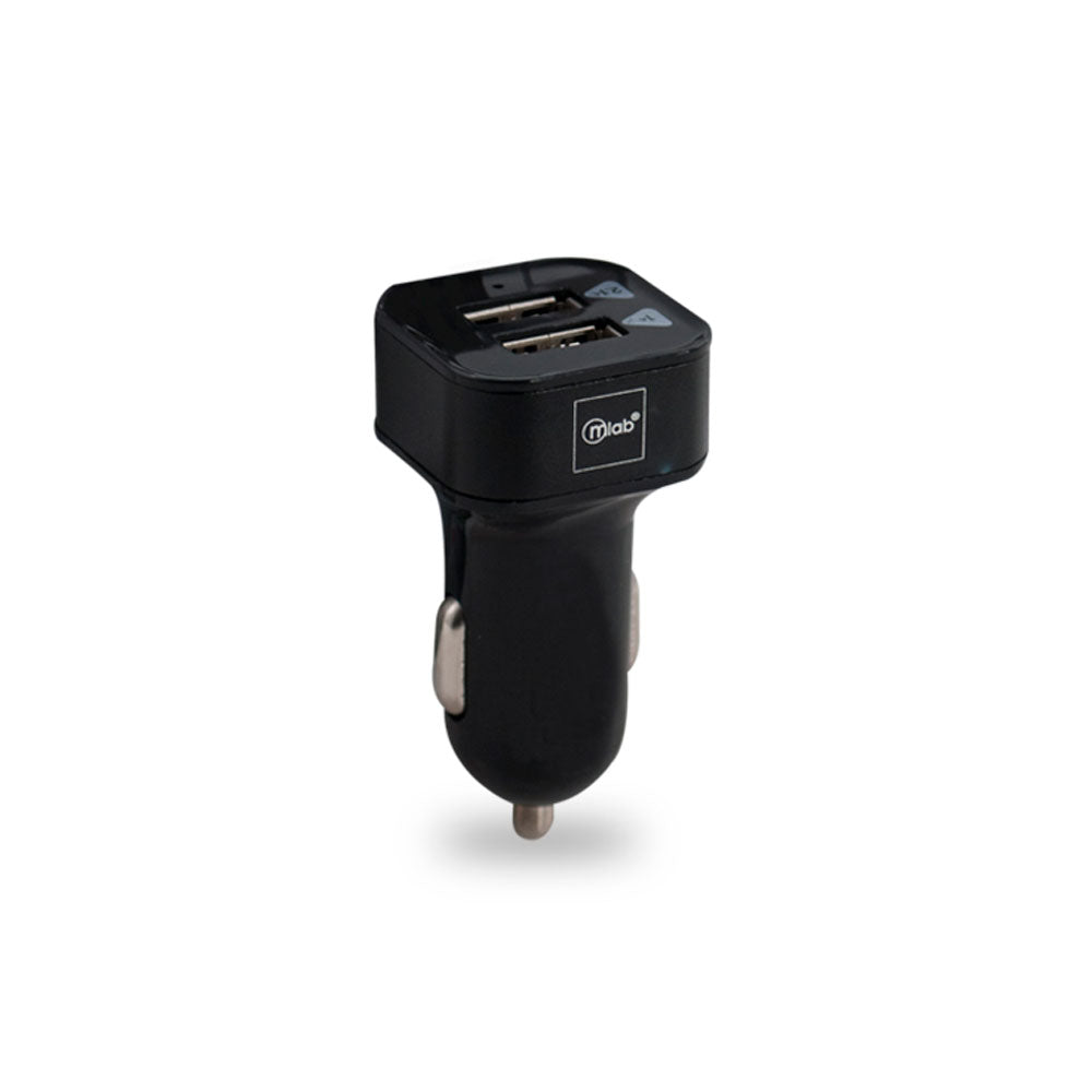 Kit Cargador de Auto Microlab 220v 3 en 1 + Cable micro Usb Negro – imagen 5