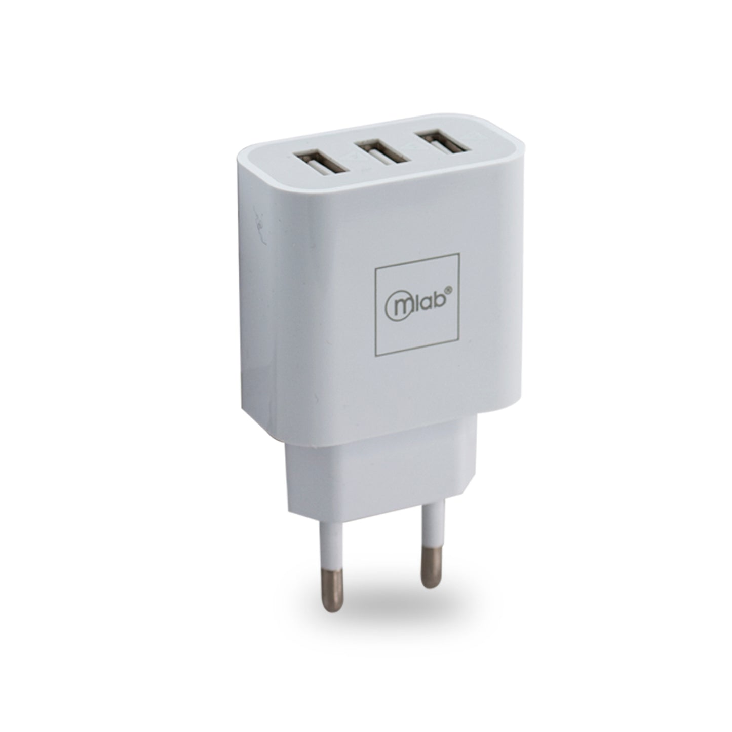 Kit Cargador De Pared + Cable Lightning Microlab 3 puertos Usb 220v Blanco – imagen 2