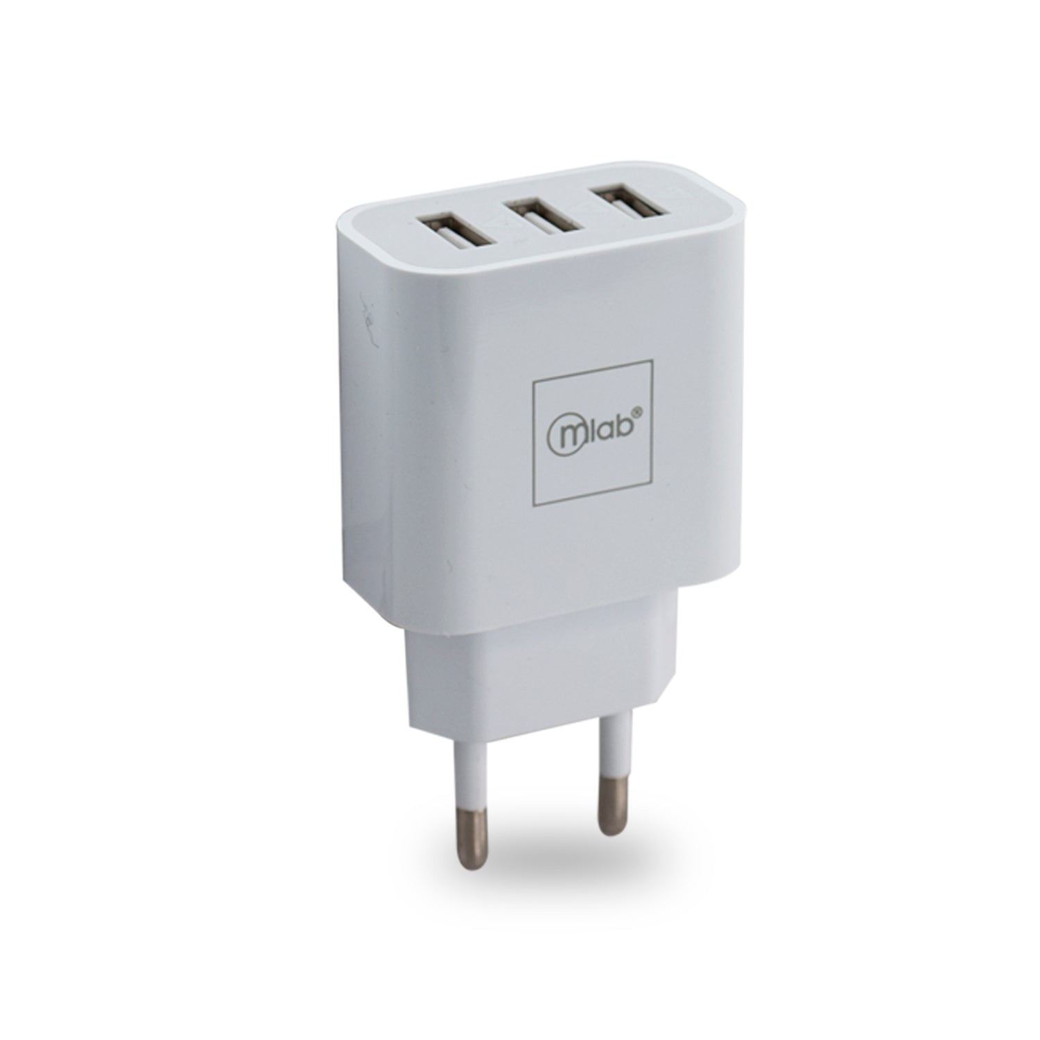 Kit Cargador De Pared + Cable Lightning Microlab 3 puertos Usb 220v Blanco – imagen 2