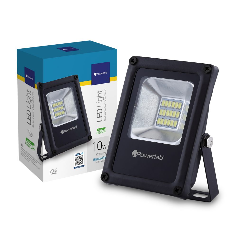 Foco Powerlab Led Slim Certificado Sec 10w Blanco – imagen 2