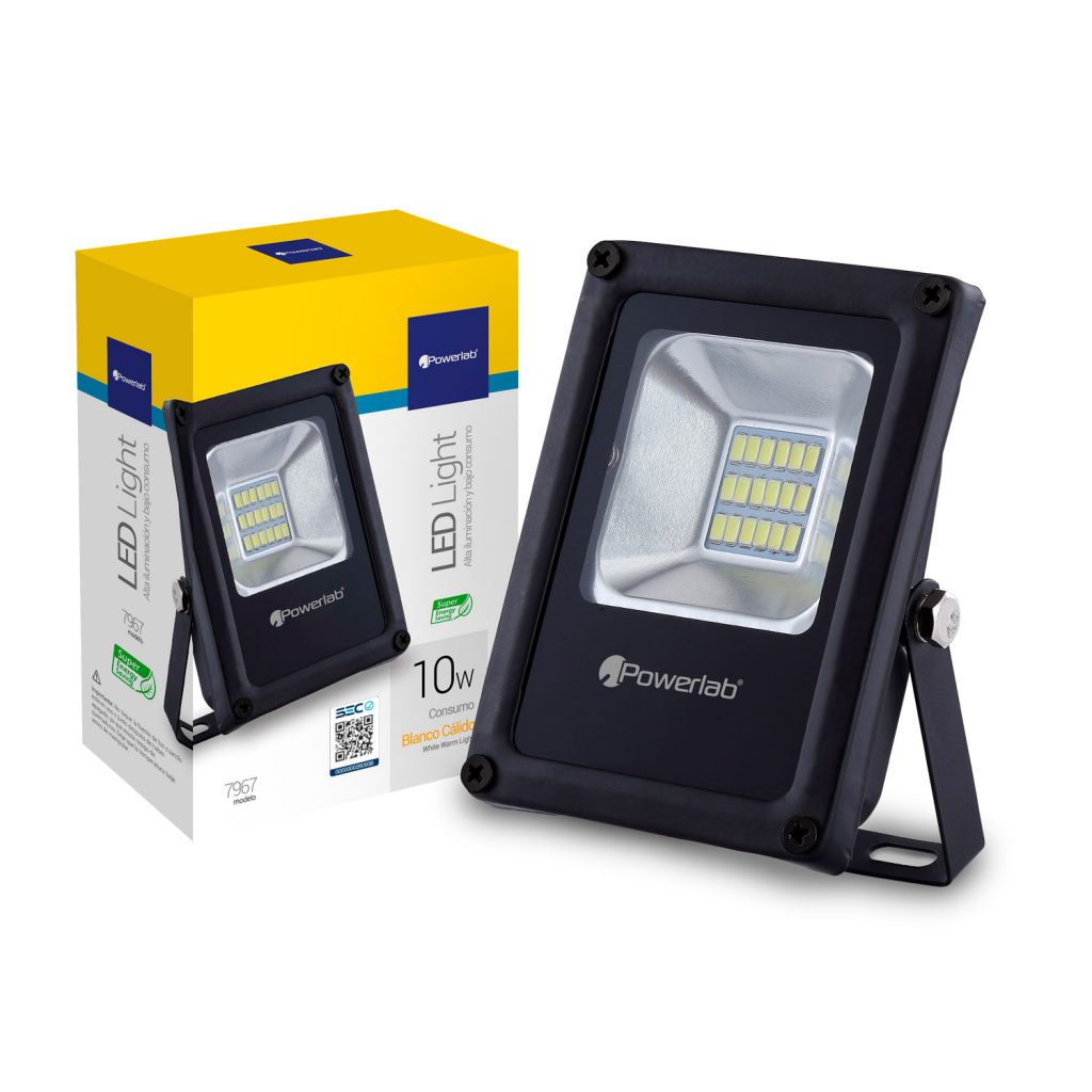 Foco Powerlab Led Slim Certificado Sec 10w Calido – imagen 2