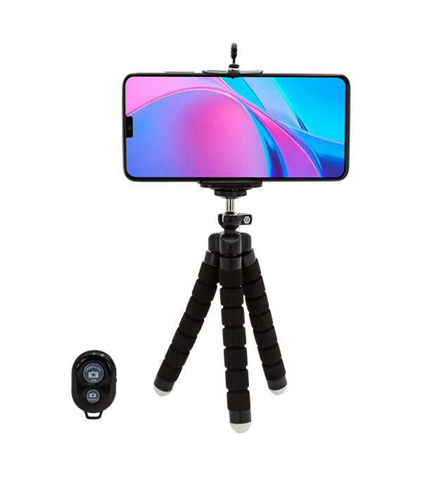 Tripode Celular Flexible Bluetooth Philco Negro