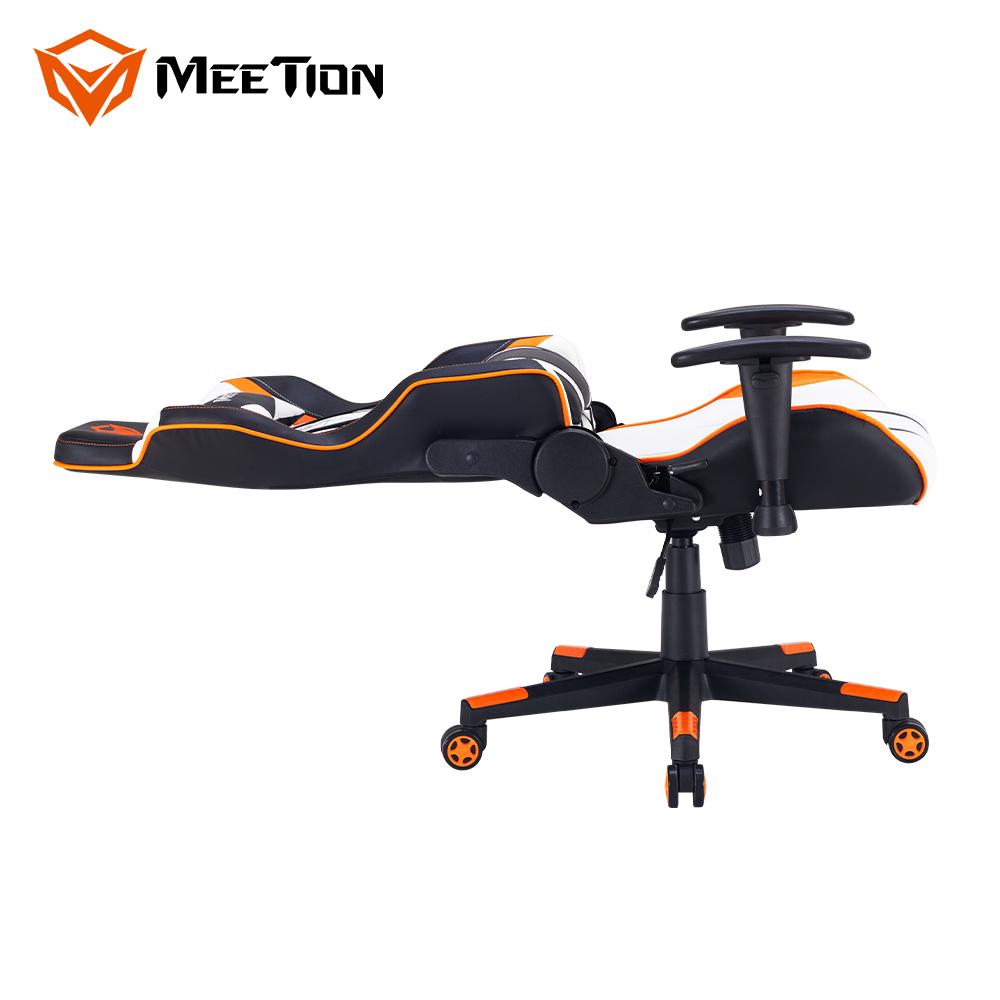 Silla Gamer Meetion CHR15 Negro Blanco Naranjo – imagen 2