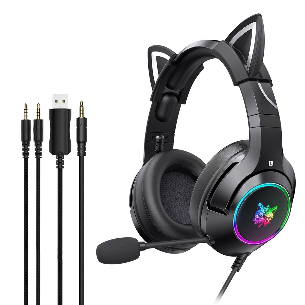 Audfonos Gamer Onikuma k9 Rgb Orejas 3.5mm Pc Ps4 Ps5 Switch Xbox – imagen 2