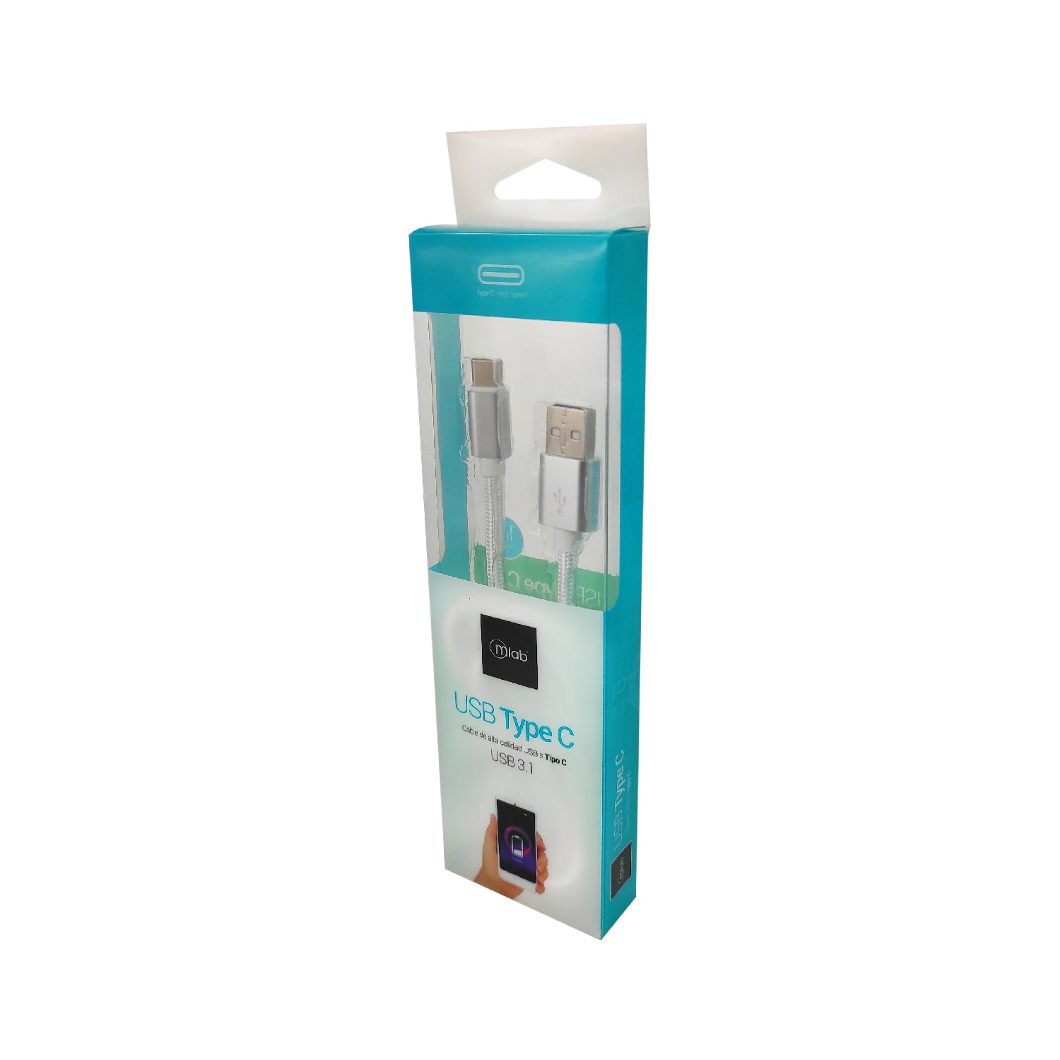 Cable Usb Tipo C Microlab Gris – imagen 2