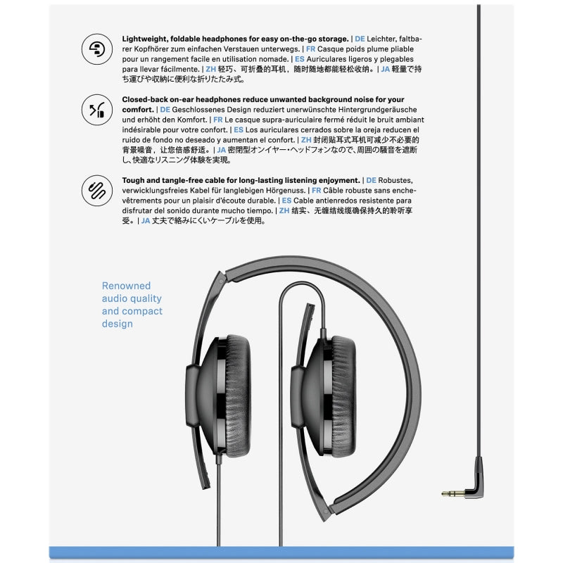 Audífonos Sennheiser Hd 100 Negro – imagen 6