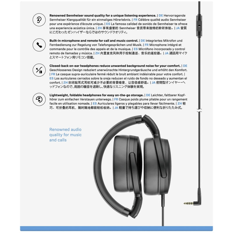Audífonos Sennheiser Hd 400s Negro – imagen 2