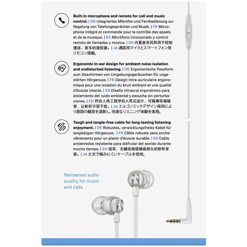 Audífono Sennheiser In Ear Cx 300s Blanco – imagen 2