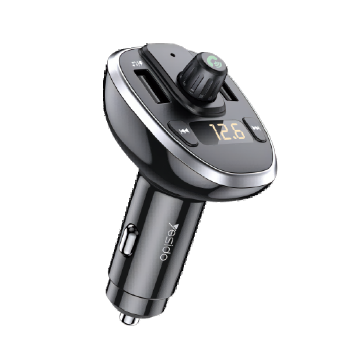 Cargador De Auto Transmisor Bluetooth Yesido Y39 Negro