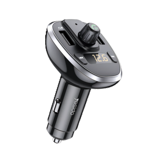 Cargador De Auto Transmisor Bluetooth Yesido Y39 Negro
