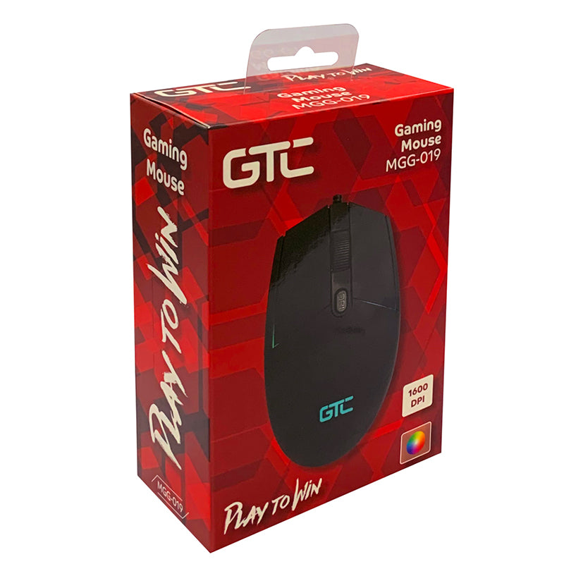 Mouse Gamer Gtc Mgg-019 1600dpi Rgb Negro – imagen 2