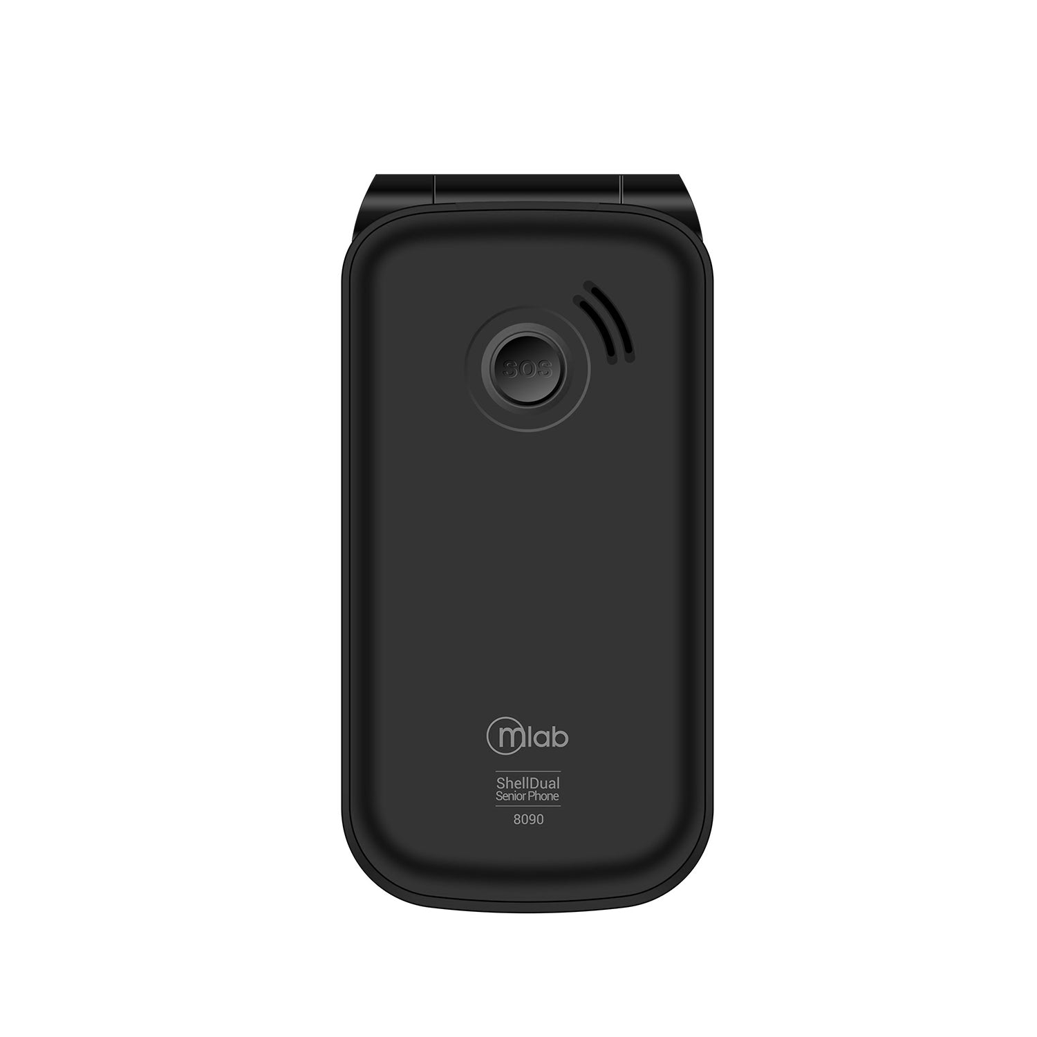 Telefono Celular Senior Adulto Mayor Microlab Shell Shape Negro – imagen 3