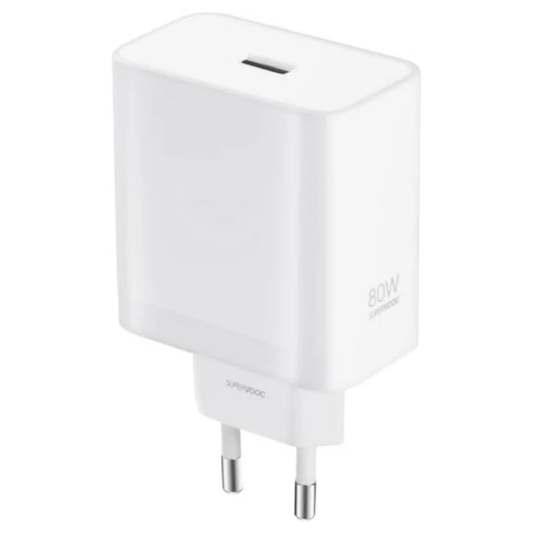 Cargador Carga Rapida Original Oneplus Supervooc 80w Blanco