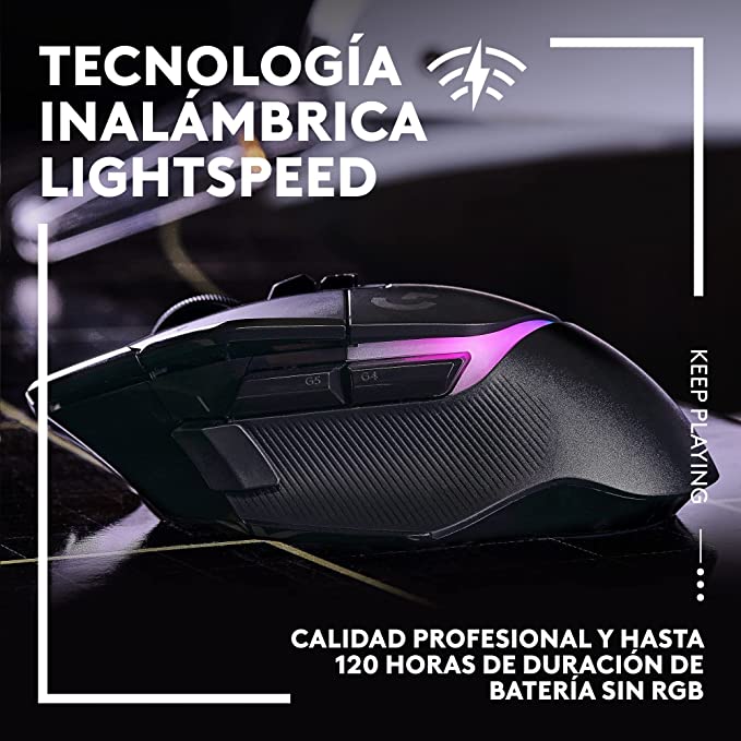 Mouse Gamer Inalambrico Logitech G502 x Plus Rgb 25000dpi Negro – imagen 2