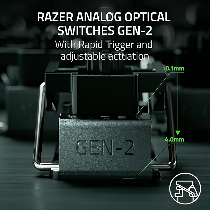 Teclado Gamer Mecanico Razer Huntsman V3 Pro 8khz Rgb Ingles Negro – imagen 2