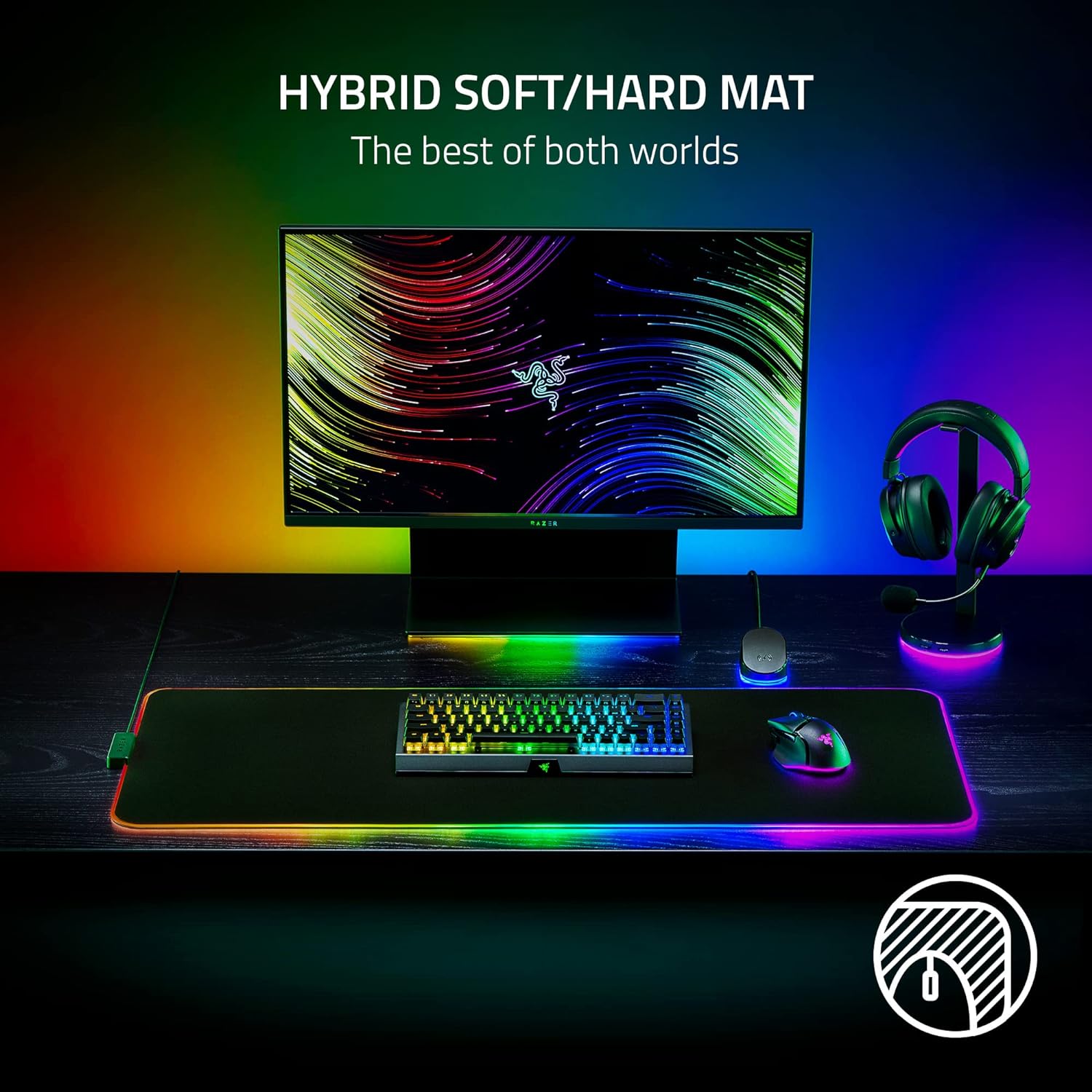 Mousepad Razer Strider Chroma Extended 37x90cm Negro – imagen 4