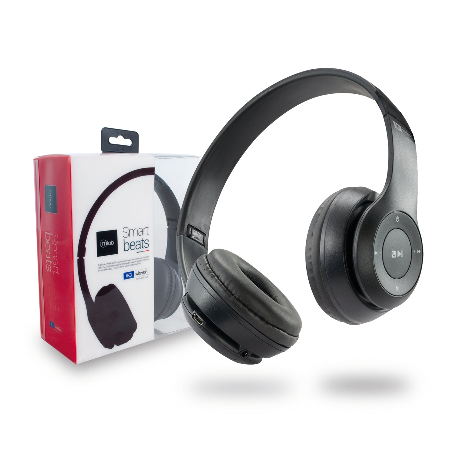 Audifonos Bluetooth Microlab Smart Beats Mod 8208 Negro – imagen 2