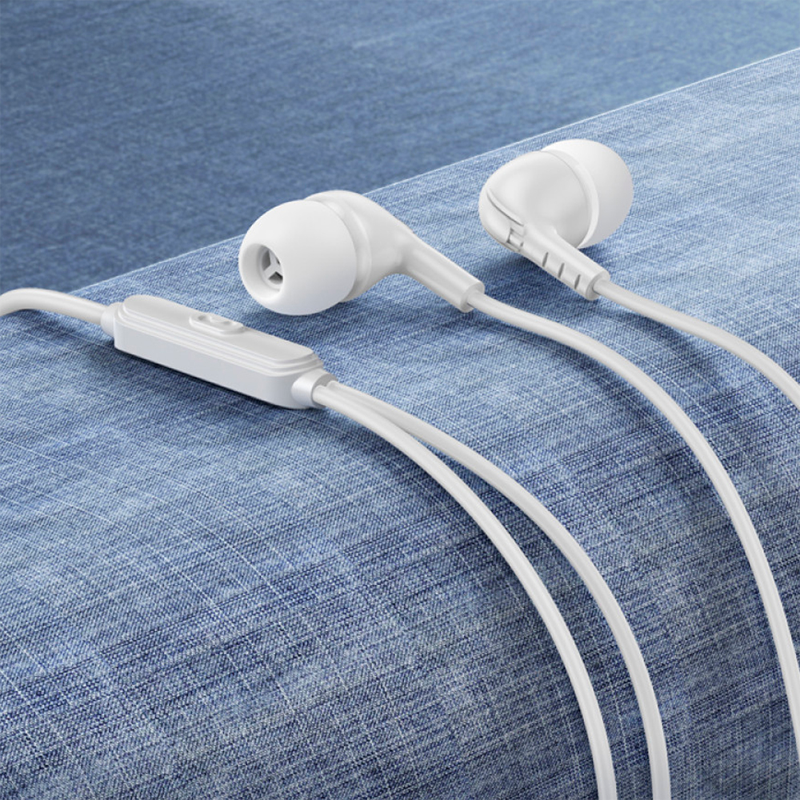 Audífonos In Ear Borofone Bm83 3.5mm Craft Blanco – imagen 2