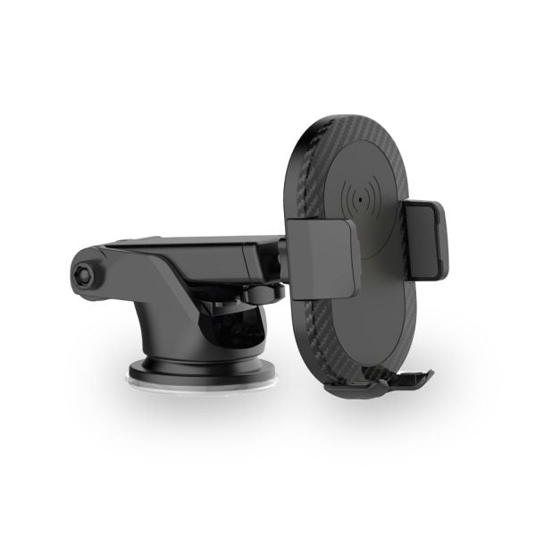 Soporte De Auto Con Carga Inalámbrica Microlab Negro – imagen 2