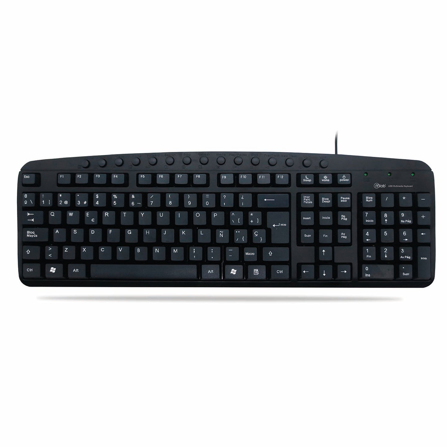 Teclado Microlab Kb 200 Usb Mod 8338 Negro