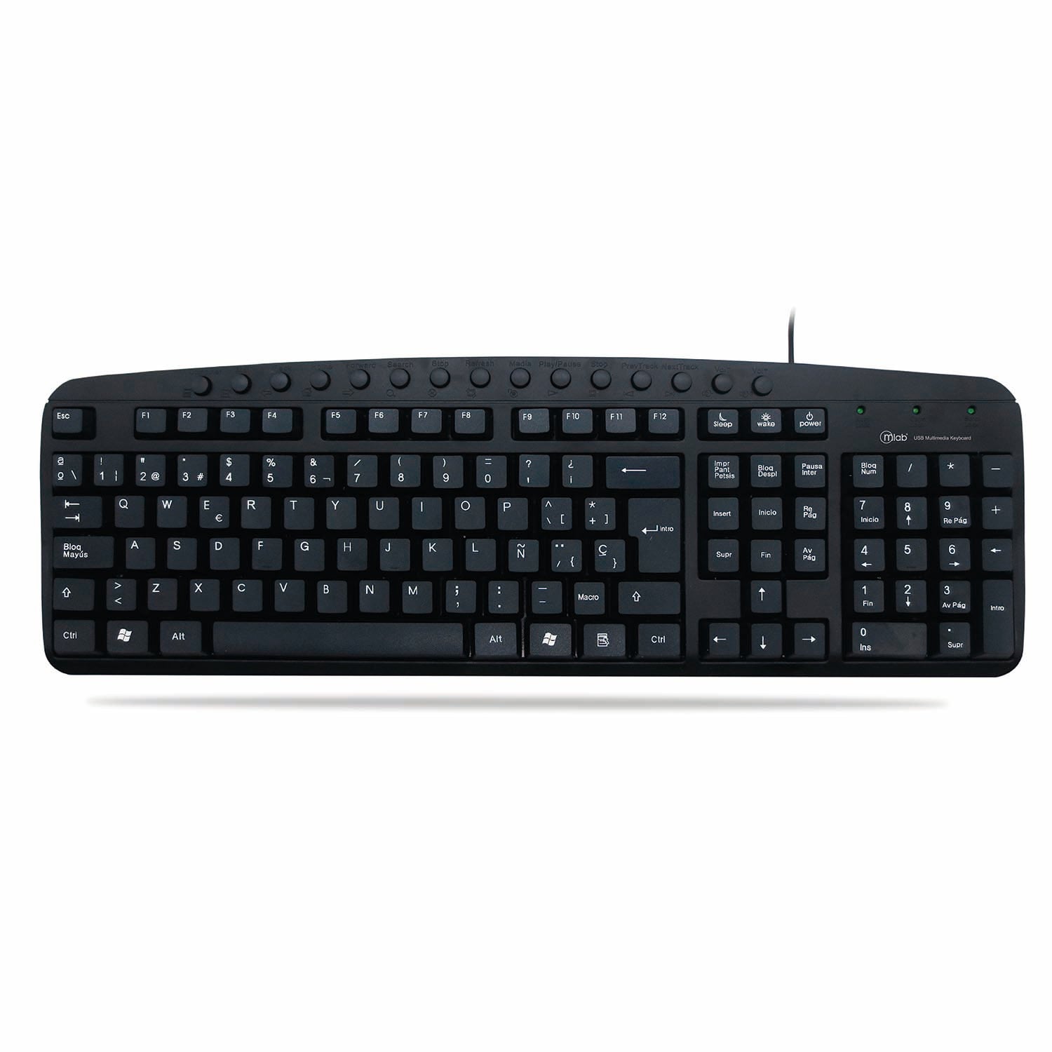 Teclado Microlab Kb 200 Usb Mod 8338 Negro