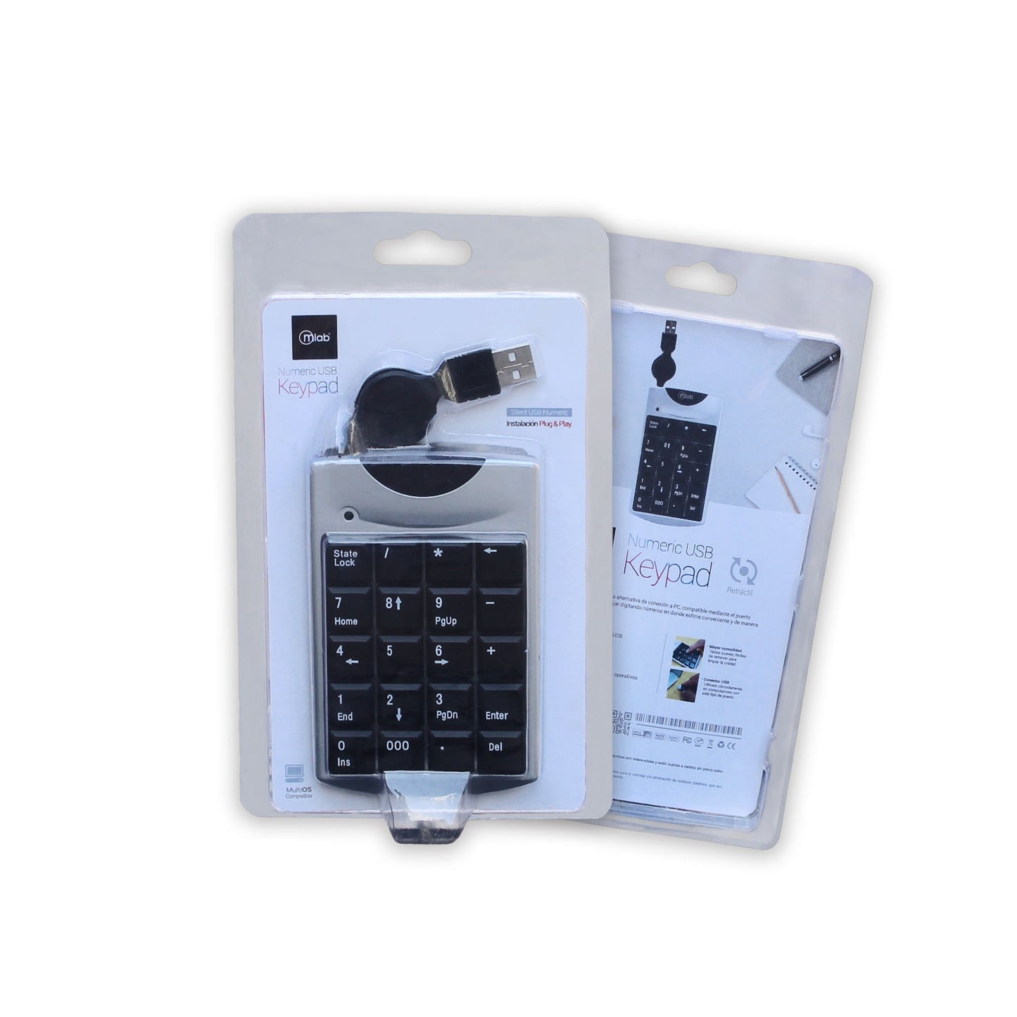 Teclado Numérico Usb Microlab 8339 Negro Gris – imagen 2