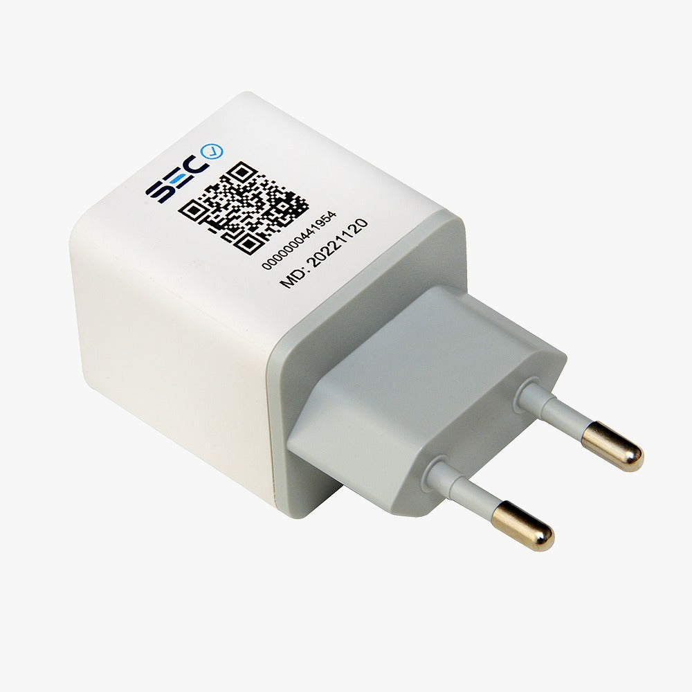 Cargador Tecmaster 30w Carga Rapida QC3.0 2 Puertos Blanco – imagen 3