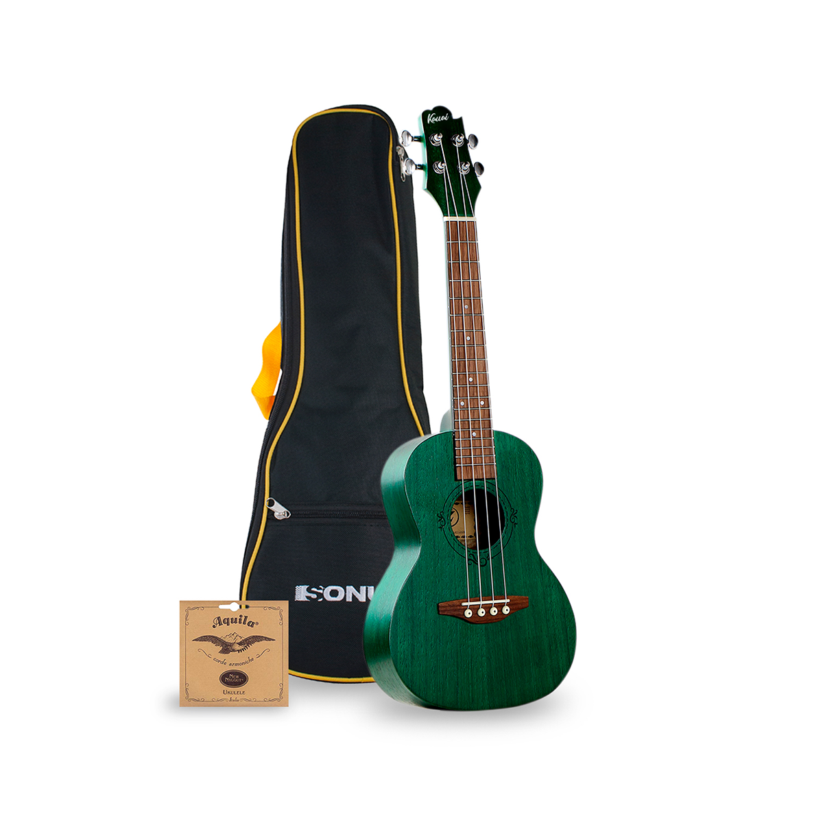 Ukelele Soprano Sonun 21 Con Funda Verde Mod 8406