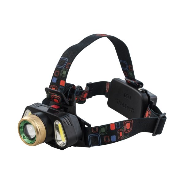 Linterna Frontal Cintillo Cabezal 3 Led 1500l 8513 Powerlab – imagen 2