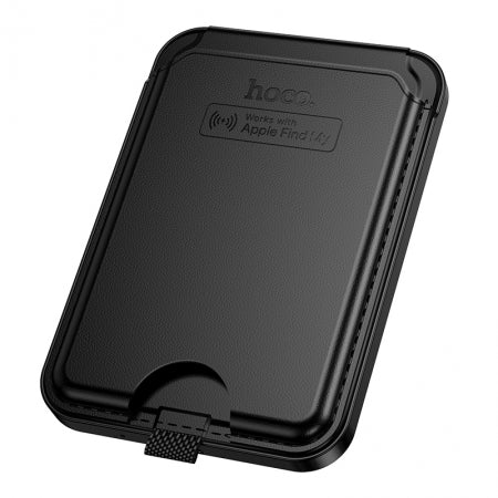 Billetera Inteligente Tarjetas Hoco E91i Carga Inalambrica Gps Negro – imagen 3
