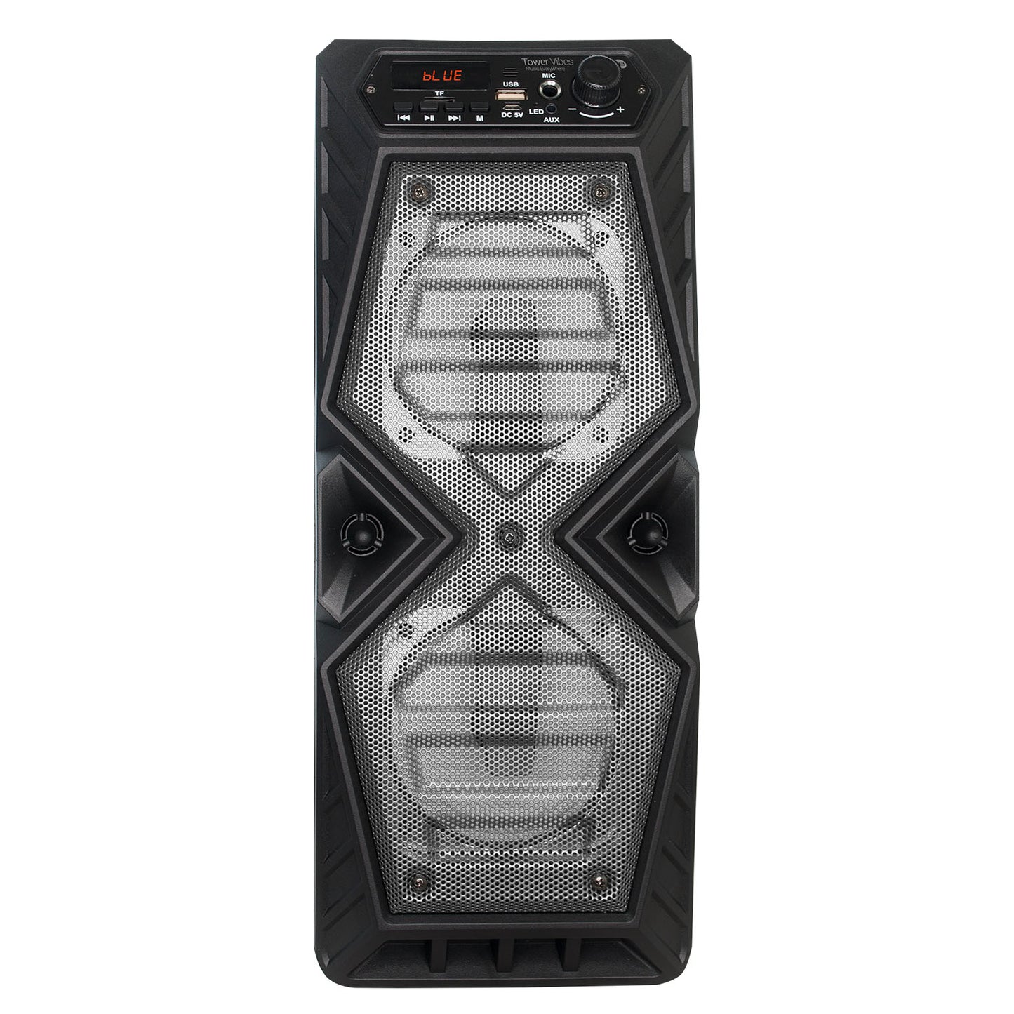 Parlante Bluetooth Karaoke Microlab Tower Vibes Gris – imagen 4