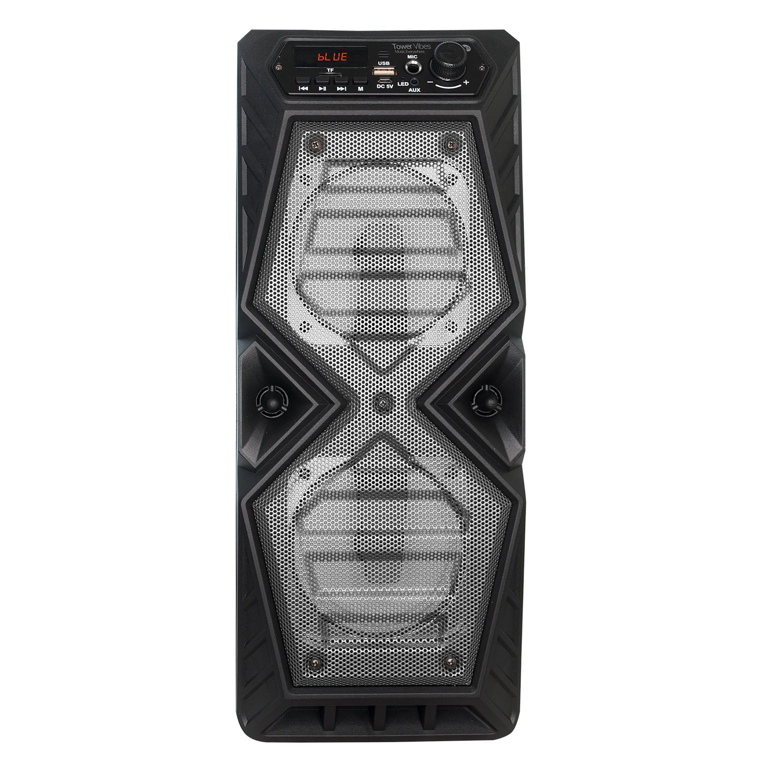 Parlante Bluetooth Karaoke Microlab Tower Vibes Gris – imagen 4
