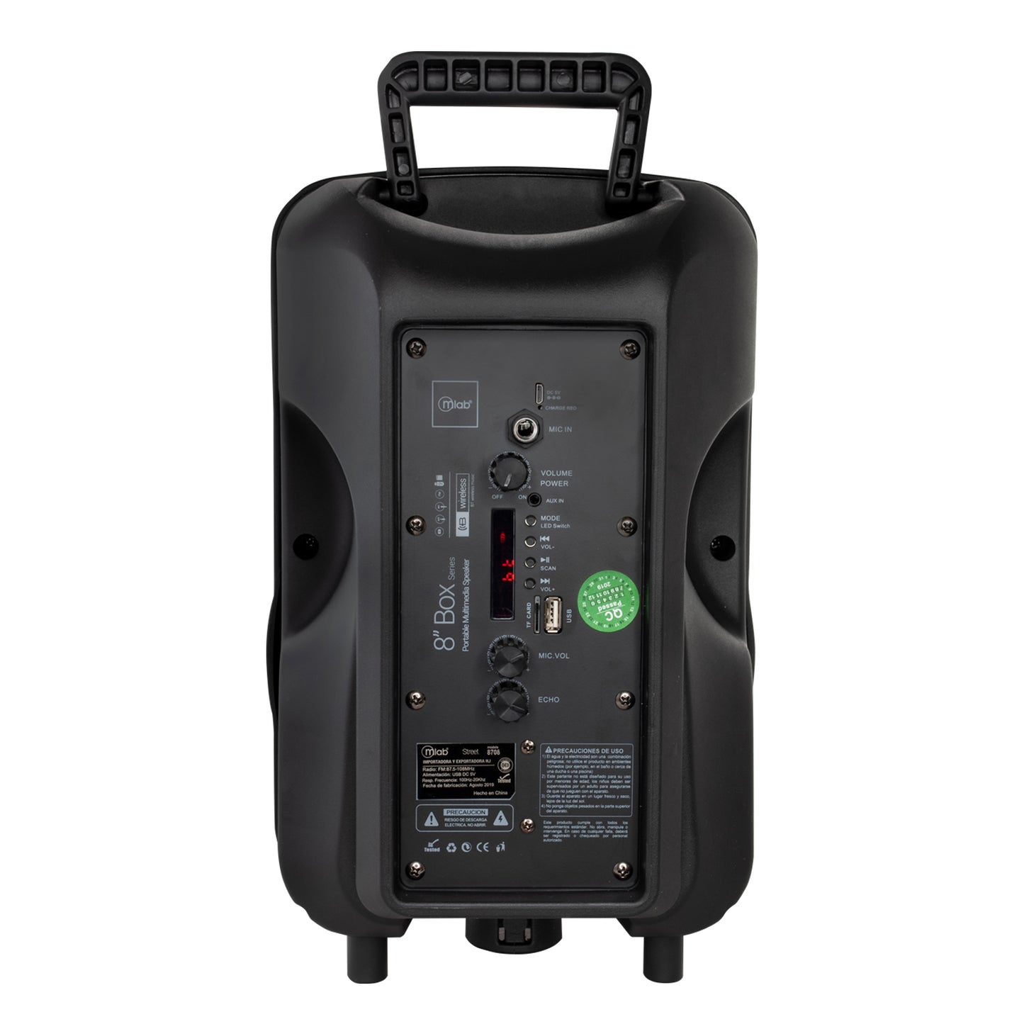 Parlante Bluetooth Karaoke Microlab Street 3 Rojo – imagen 3