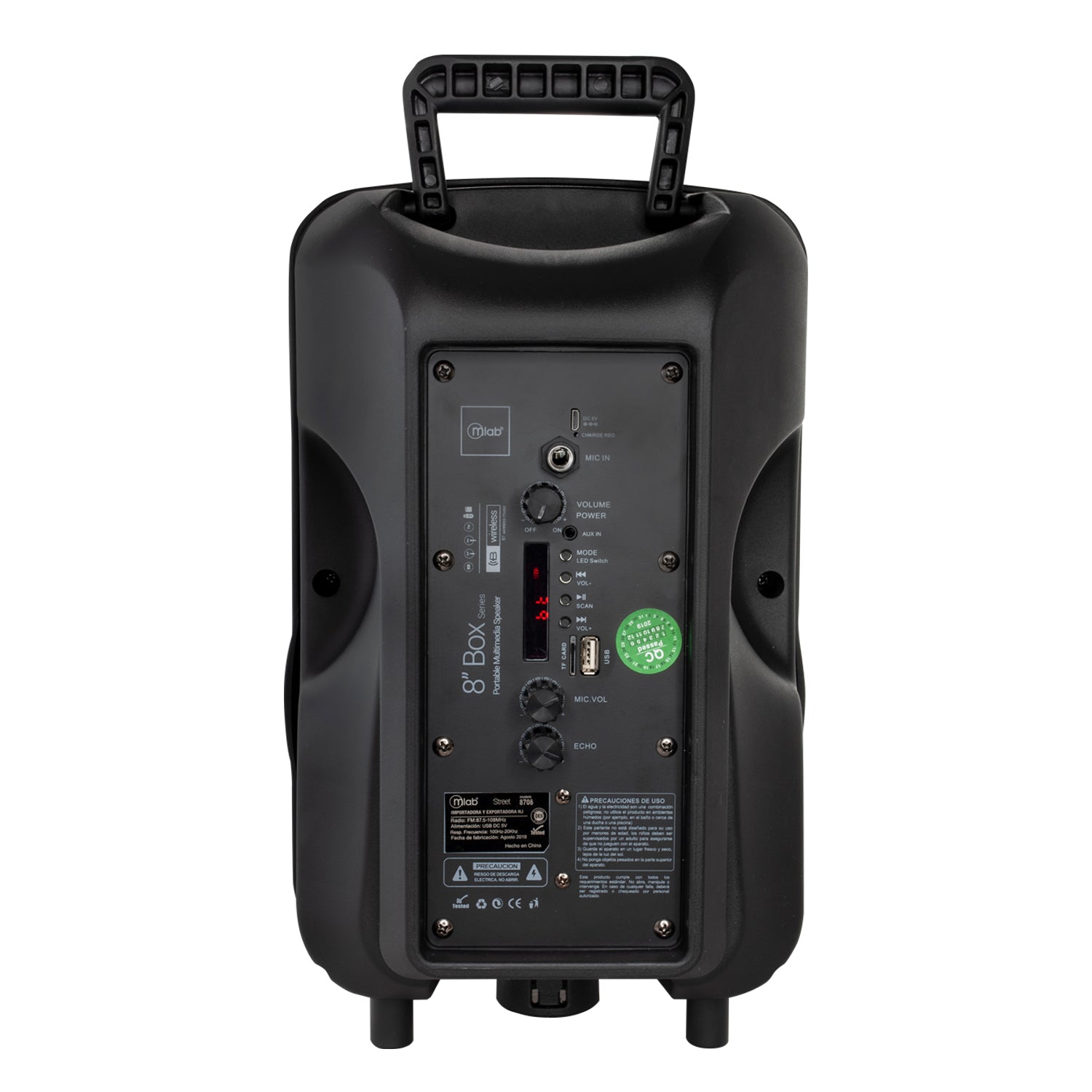 Parlante Bluetooth Karaoke Microlab Street 3 Rojo – imagen 3