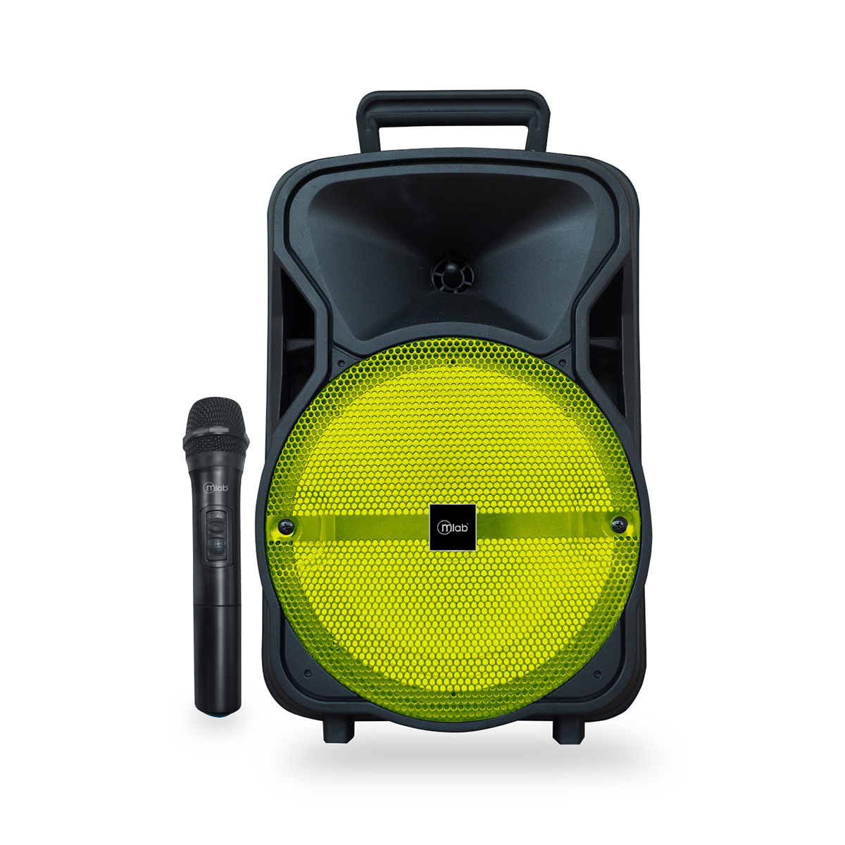 Parlante Bluetooth Karaoke Microlab City Song Mic Inalambrico Amarillo
