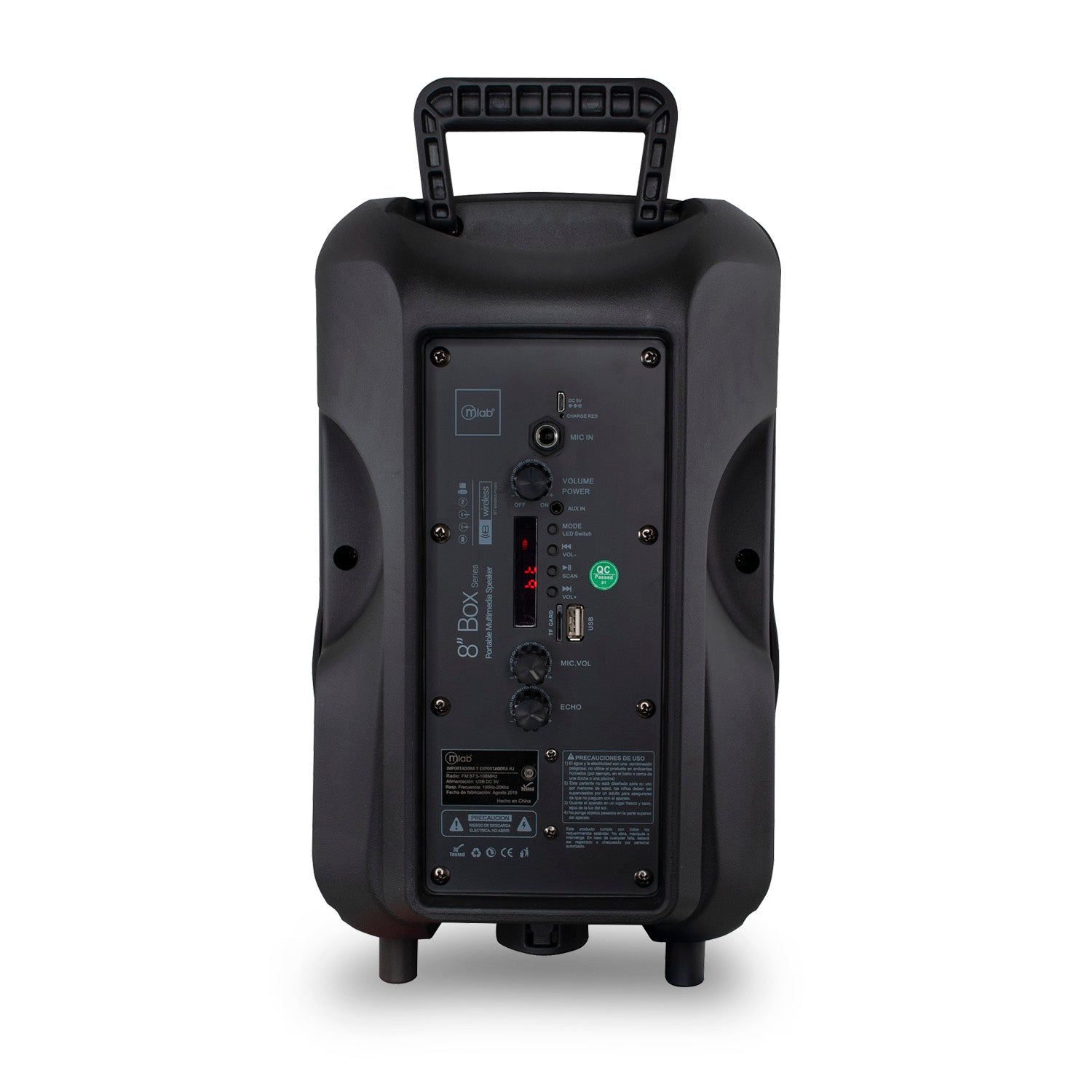 Parlante Bluetooth Karaoke Microlab City Song Mic Inalambrico Naranjo – imagen 3