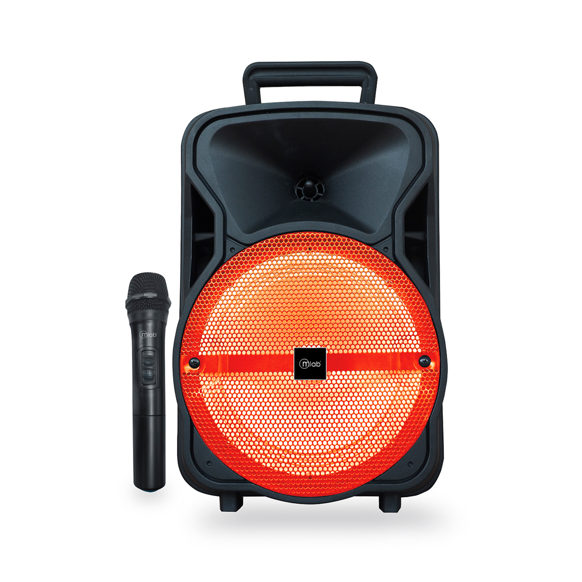 Parlante Bluetooth Karaoke Microlab City Song Mic Inalambrico Naranjo